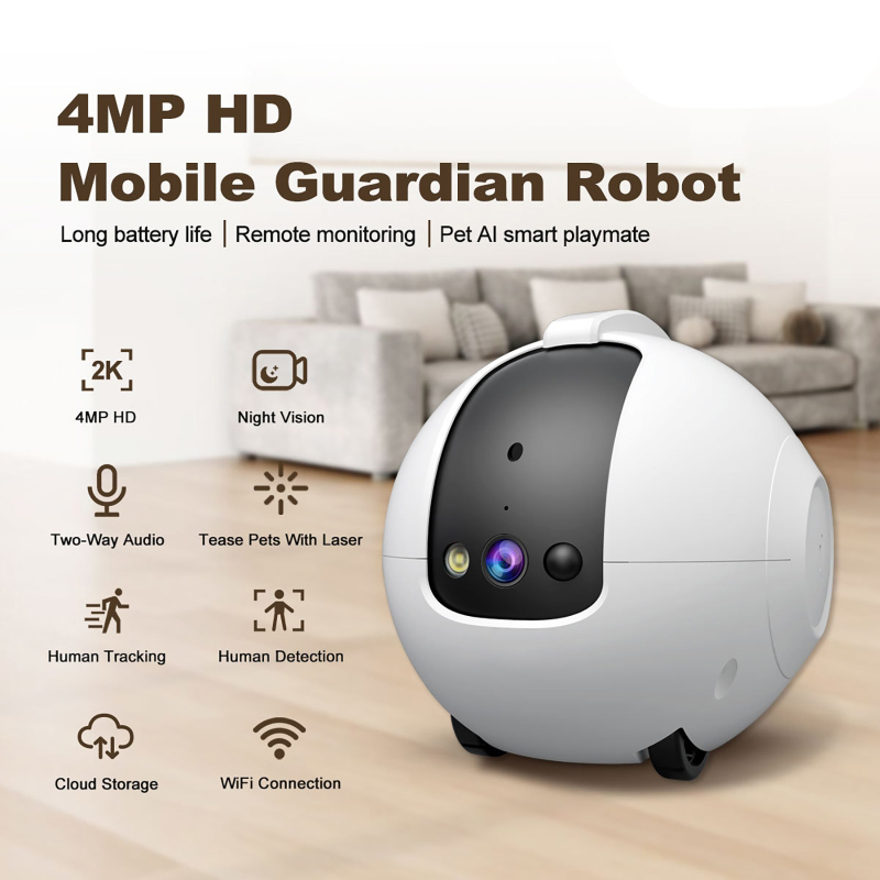 Pet Surveillance Camera 4MP 36 - огляд і ціна Home Security Robot