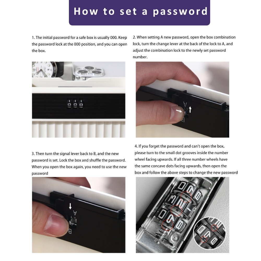 Lockable Password Lock Safe Bo - огляд і ціна Home Security Box